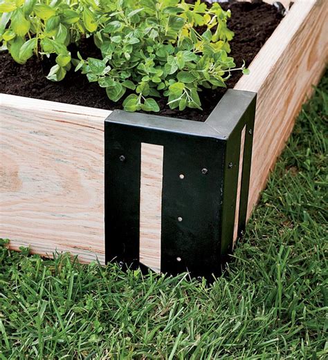 metal brackets for raised garden beds|wickes raised bed brackets.